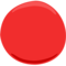 Red Circle emoji on Messenger